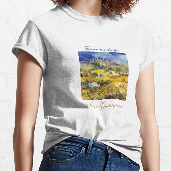 Tuscan landscape - San Gimignano Classic T-Shirt