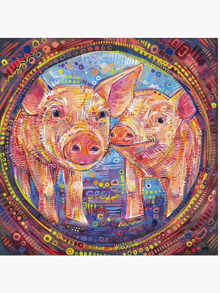 Piggles Painting - 2014 by gwennpaints