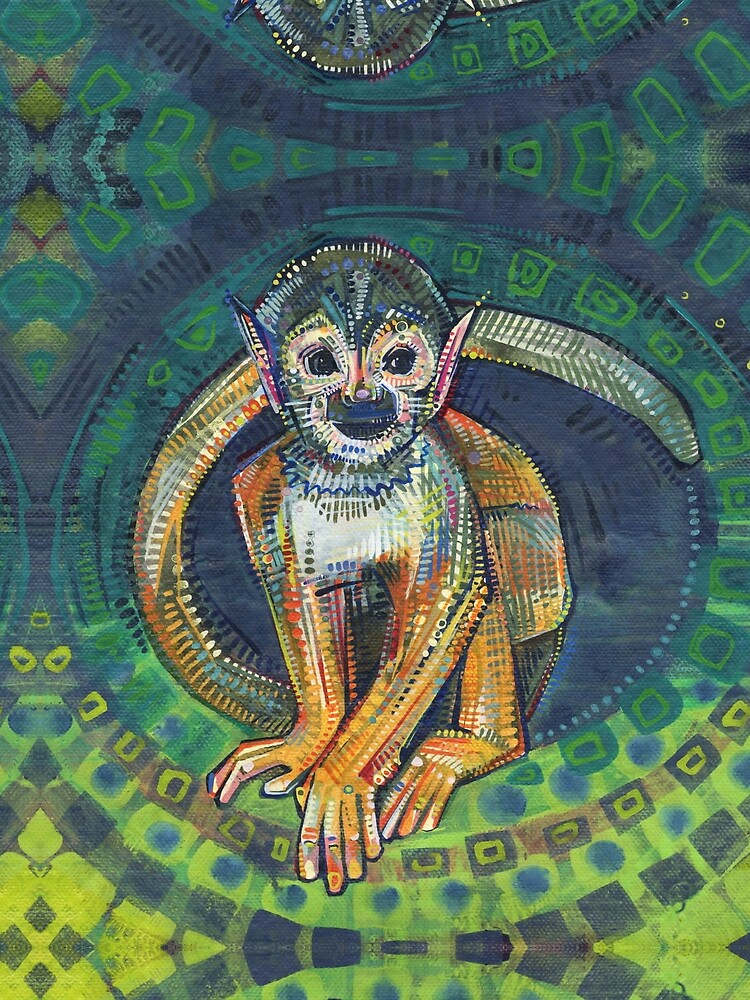 Squirrel Monkey Painting - 2015 by gwennpaints