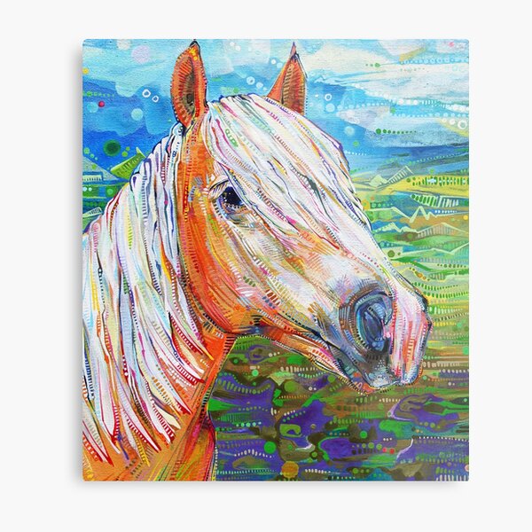 Haflinger Horse Painting - 2012 Metal Print