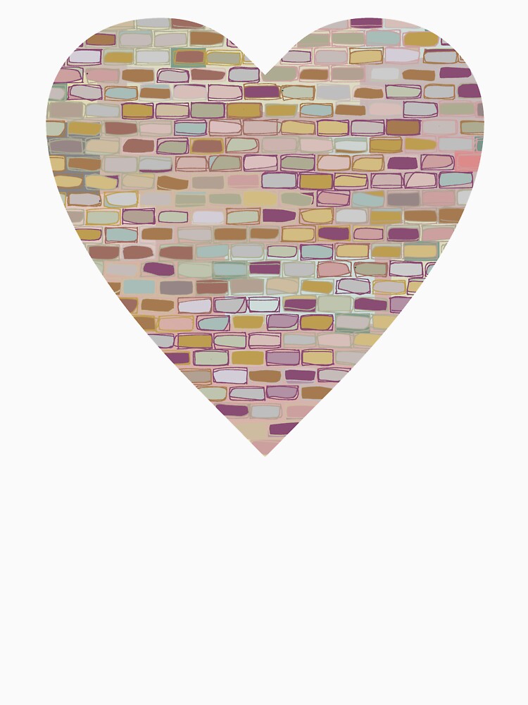 Stone Wall Heart (Digital Art) by gwennpaints