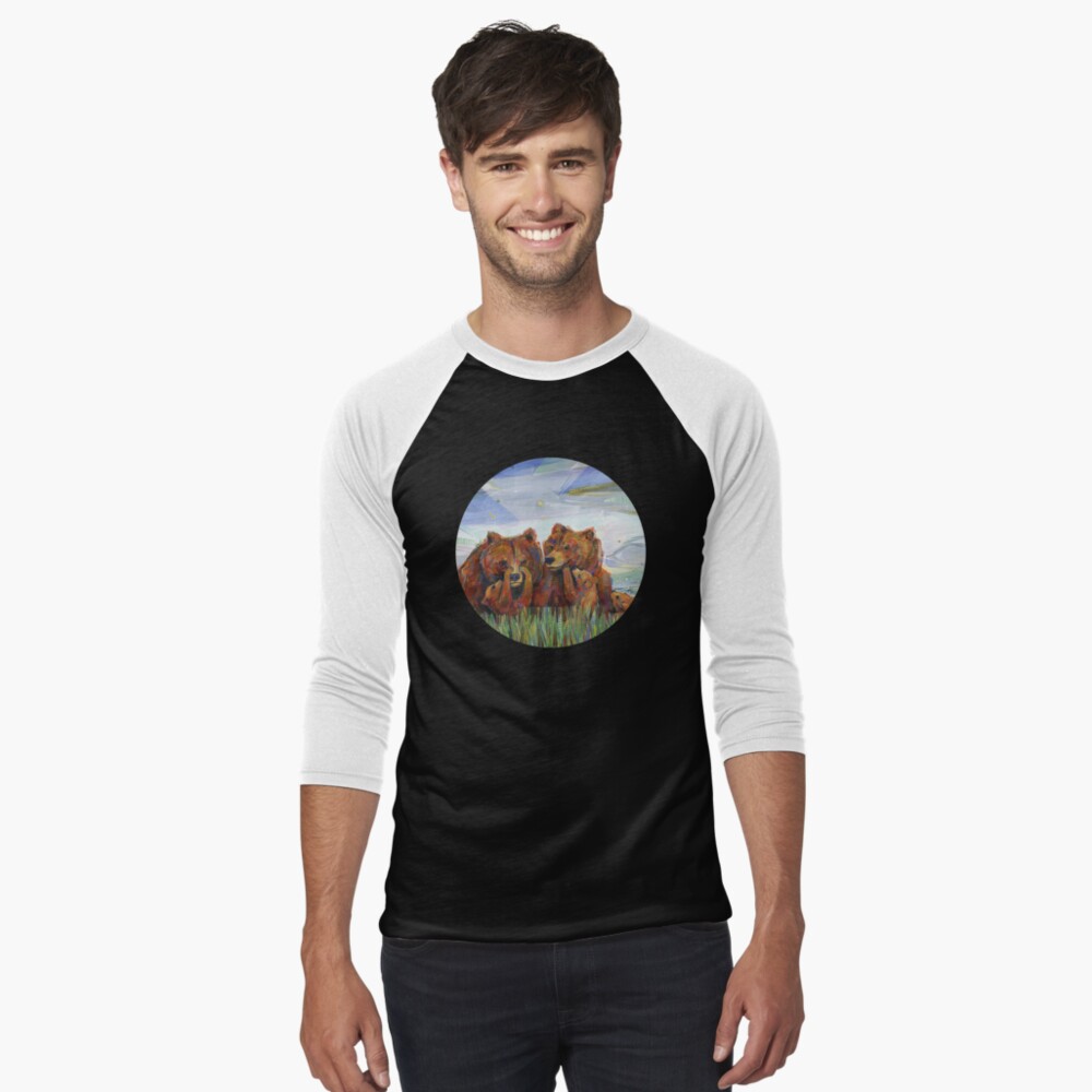 Item preview, Baseball ¾ Sleeve T-Shirt designed and sold by gwennpaints.