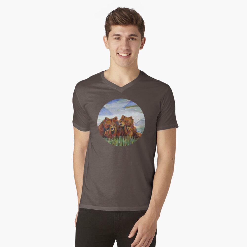 Item preview, V-Neck T-Shirt designed and sold by gwennpaints.