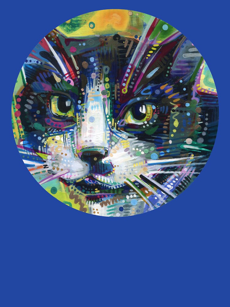 Thumbnail 5 of 5, Zipped Hoodie, Tuxedo Cat Face designed and sold by gwennpaints.