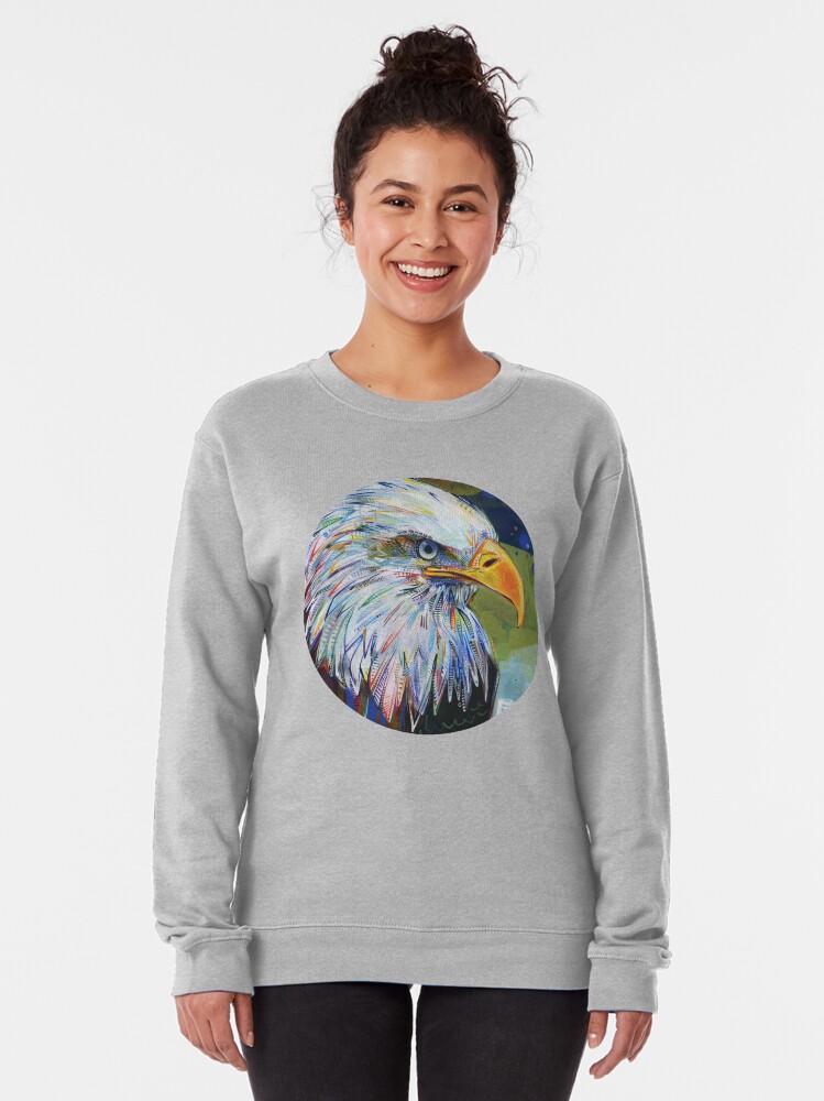 Alternate view of Bald Eagle Painting - 2012 Pullover Sweatshirt