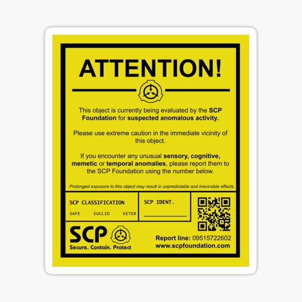 Plush SCP-966 sticker Sticker for Sale by AgentKulu