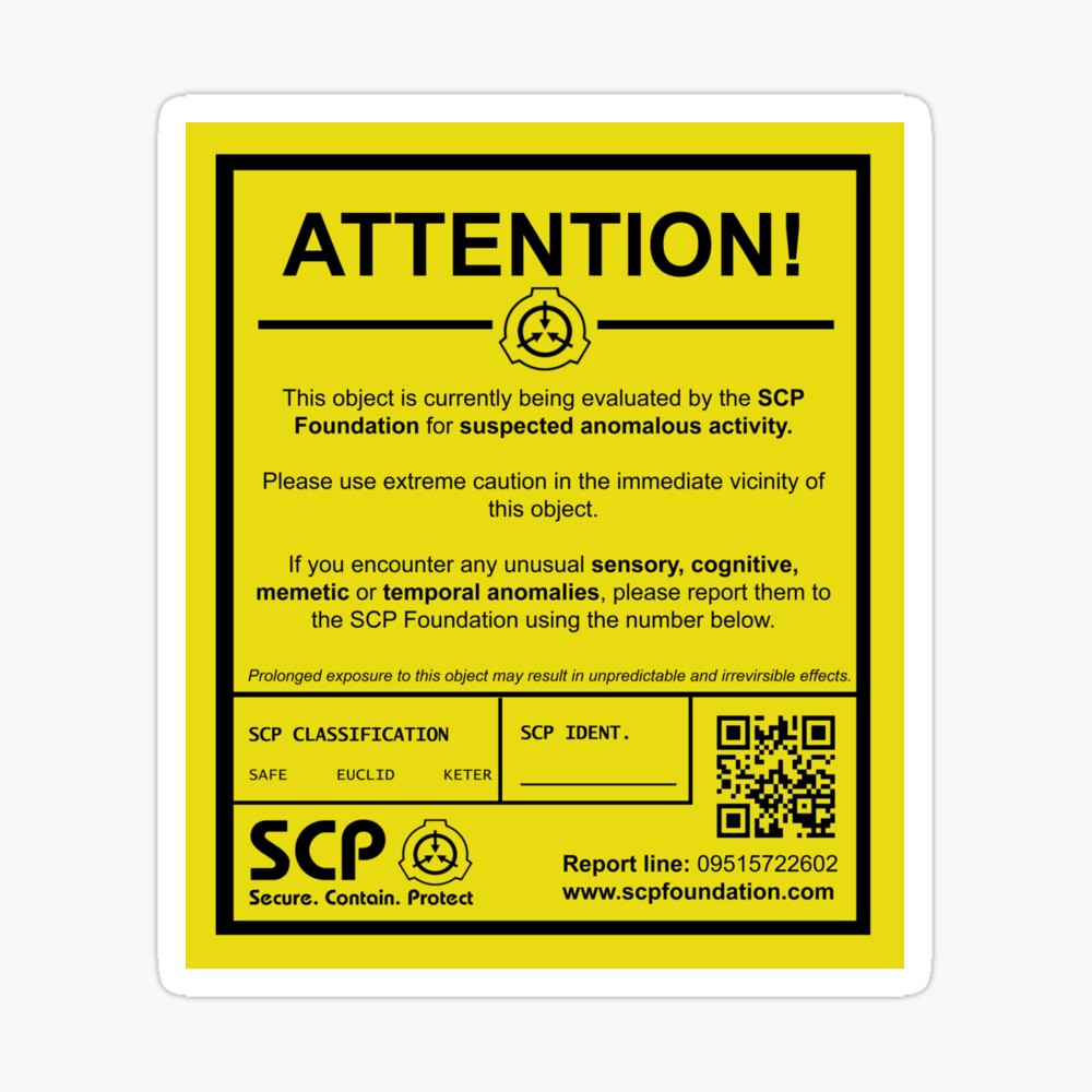 SCP Anomaly Classification System Poster (Aged Version) Metal Print for  Sale by Puzzlr