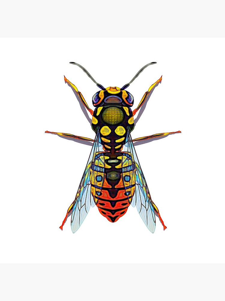 Wasp Geometric Design Graphic by CrunchySqueak