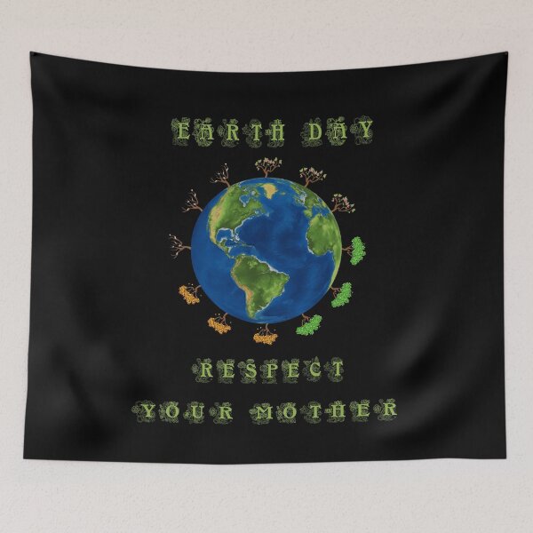 Item preview, Earth Day - Respect Your Mother - Nature Environment Activism designed and sold by Basti09.