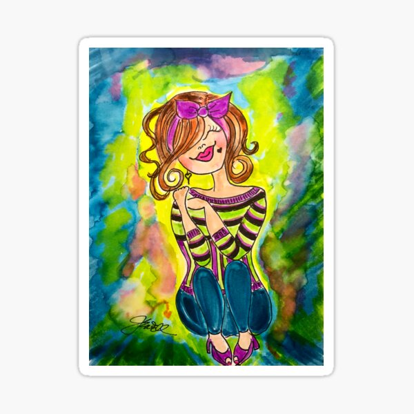 Contented Sticker