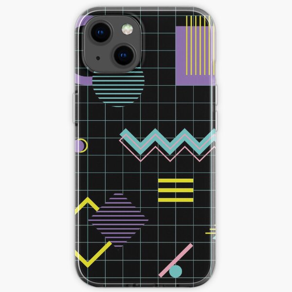 Memphis pattern 4 - Retro 80s / 90s iPhone Soft Case