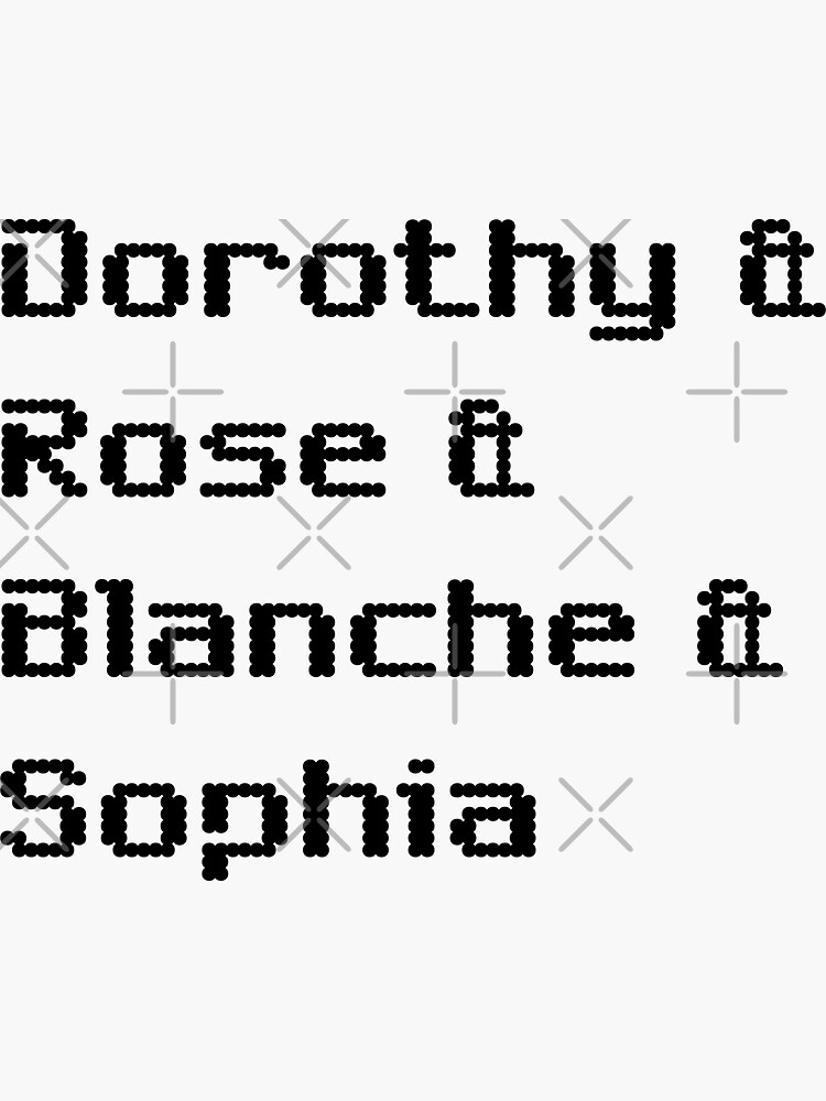 T-shirt Golden Girls - Noms Rose, Blanche, Dorothy, Sophia, Unisexe, Coton, Fait Main Aux USA