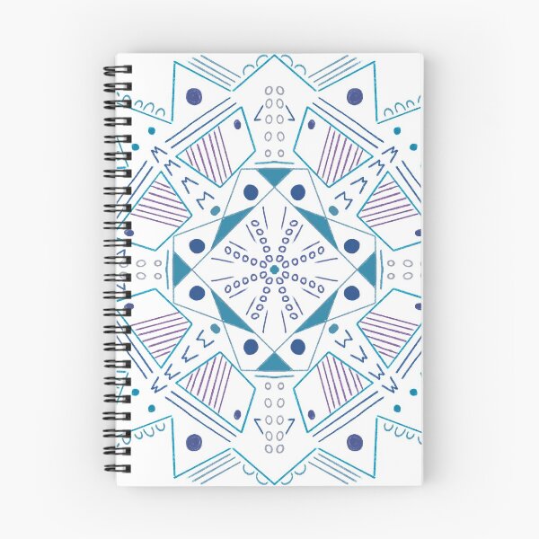 Item preview, Blue geometric mandala  designed and sold by Laura Jane Kirton.