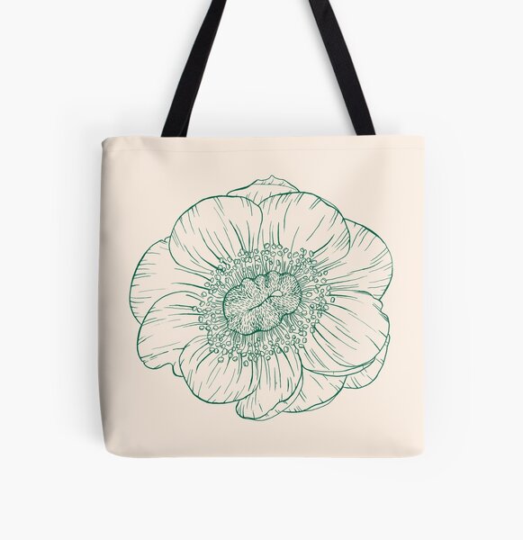 anemone All Over Print Tote Bag