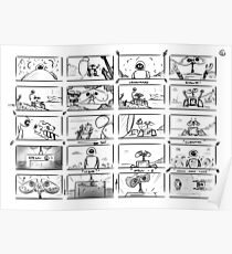 Wall-E Storyboard Poster