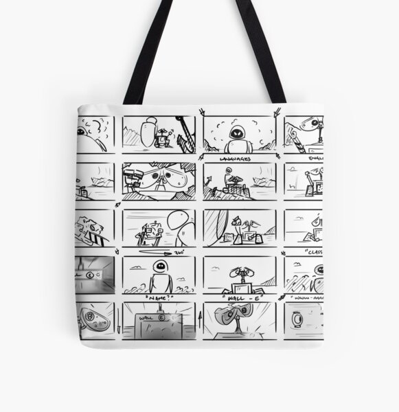 Wall-E Storyboard Tote bag doublé