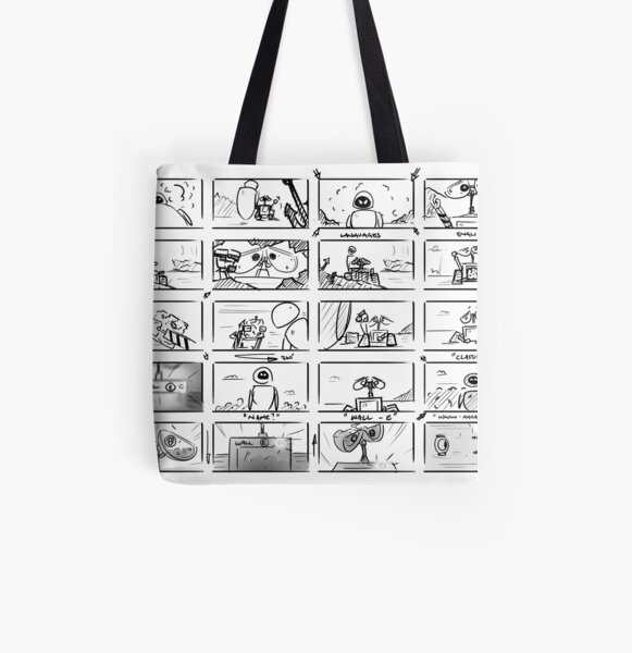 Wall-E Storyboard All Over Print Tote Bag