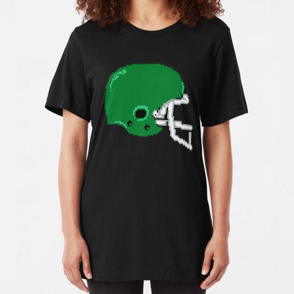 Retro 8-Bit Football Helmet Slim Fit T-Shirt