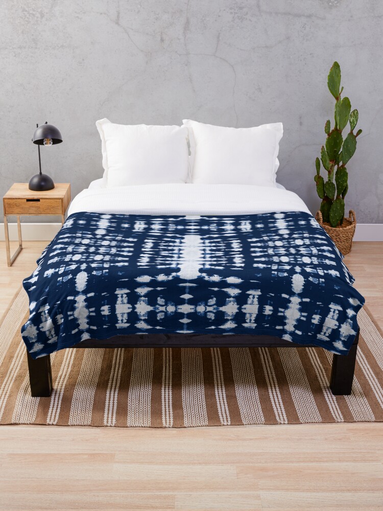 shibori throw