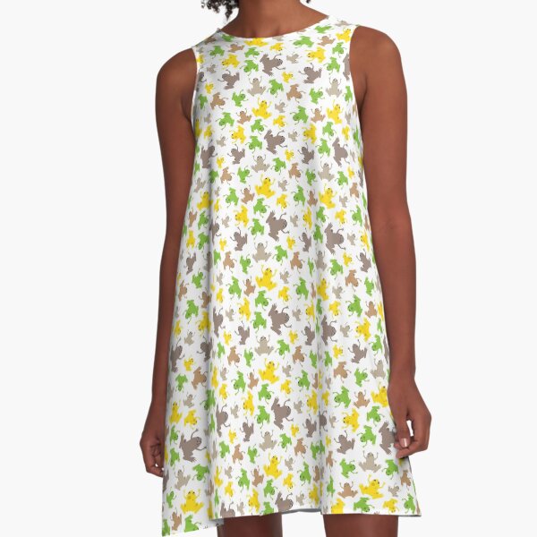 African Clawed Frogs Galore! A-Line Dress