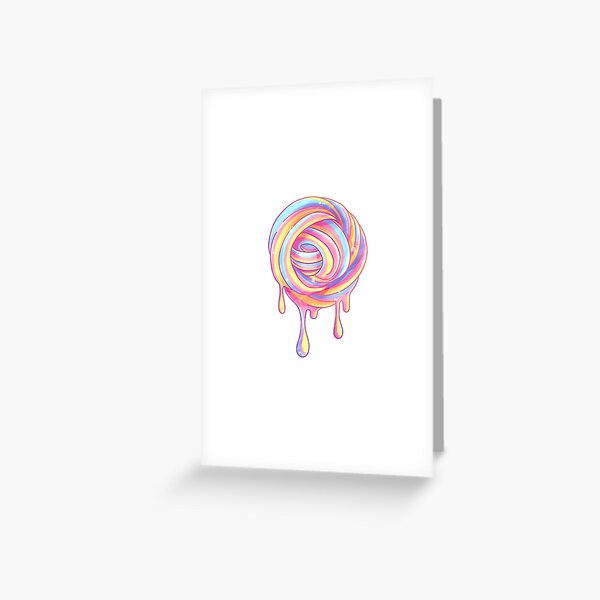 Slime Swirl Drip Greeting Card