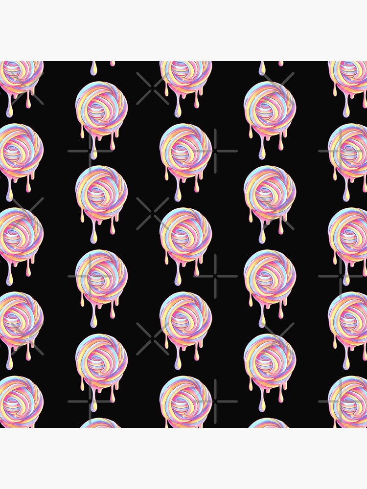 Thumbnail 4 of 4, Pillow, Slime Swirl Drip designed and sold by instadrawvhs.