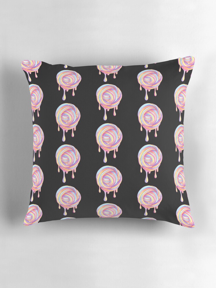 Thumbnail 3 of 4, Pillow, Slime Swirl Drip designed and sold by instadrawvhs.