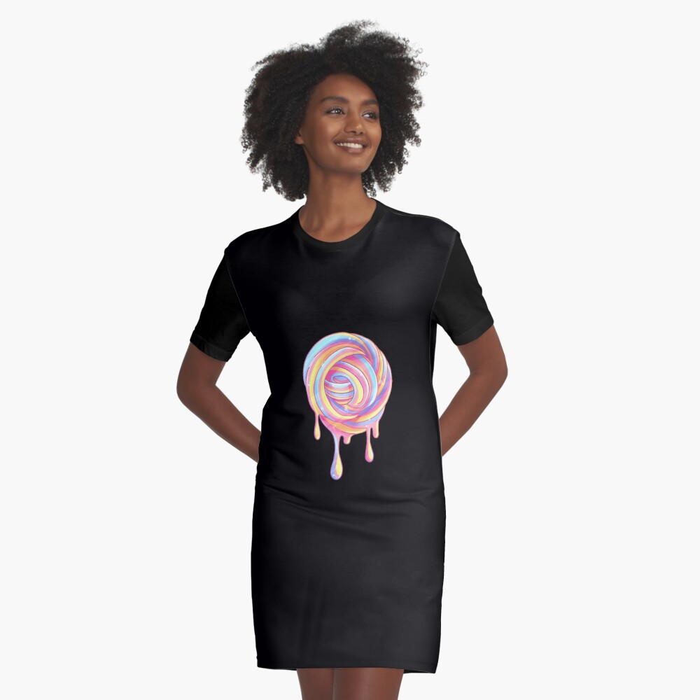 Item preview, Graphic T-Shirt Dress designed and sold by instadrawvhs.