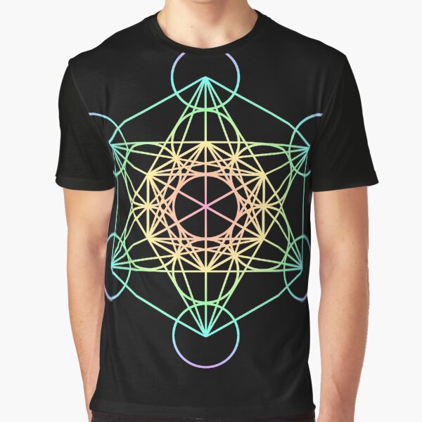 "Rainbow Metatron's Cube" Tshirt for Sale by ThePastelWitch