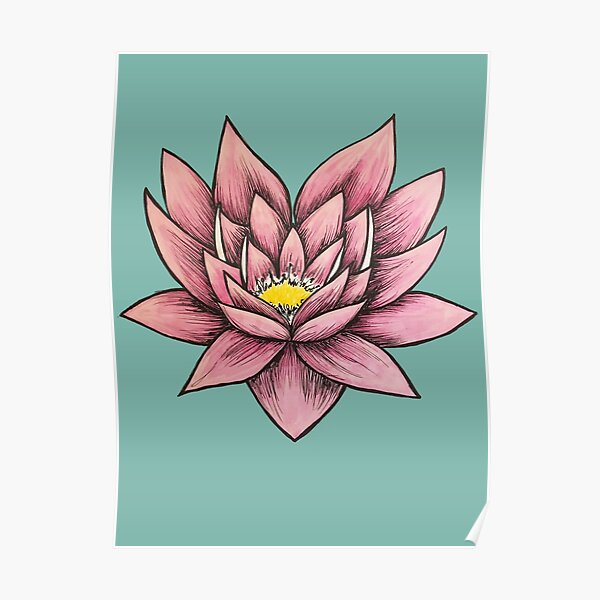 Pink Lotus Poster