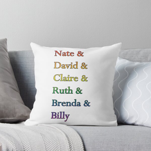 Item preview, Nate & David & Claire & Ruth & Brenda & Billy - Six Feet Under Names Shirt 4 designed and sold by litmusician.
