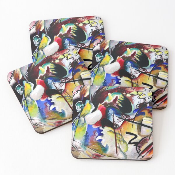 Item preview, Painting with white form, Kandinsky designed and sold by fourretout.
