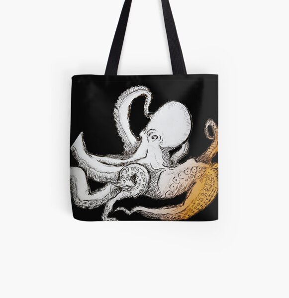 Cthulhu Octopus Squid All Over Print Tote Bag