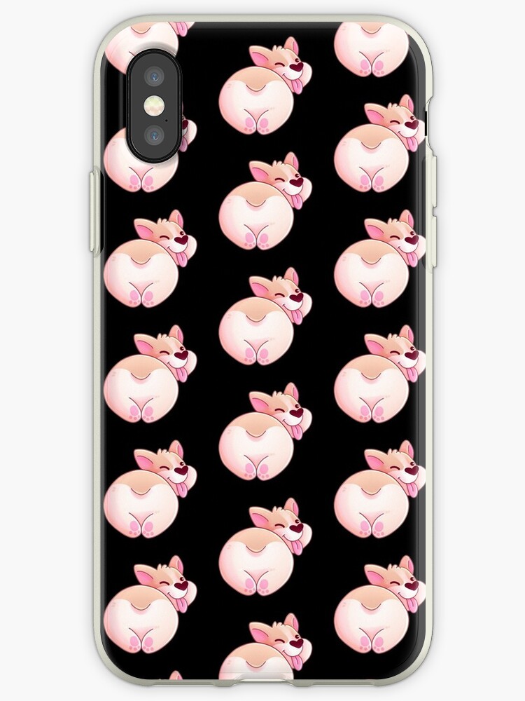 Thumbnail 1 of 5, iPhone Case, Corgi Butt designed and sold by instadrawvhs.