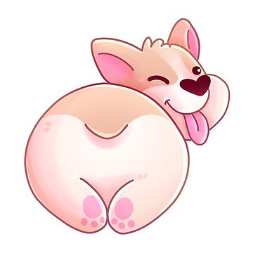 Artwork thumbnail, Corgi Butt by Instagenie Shop