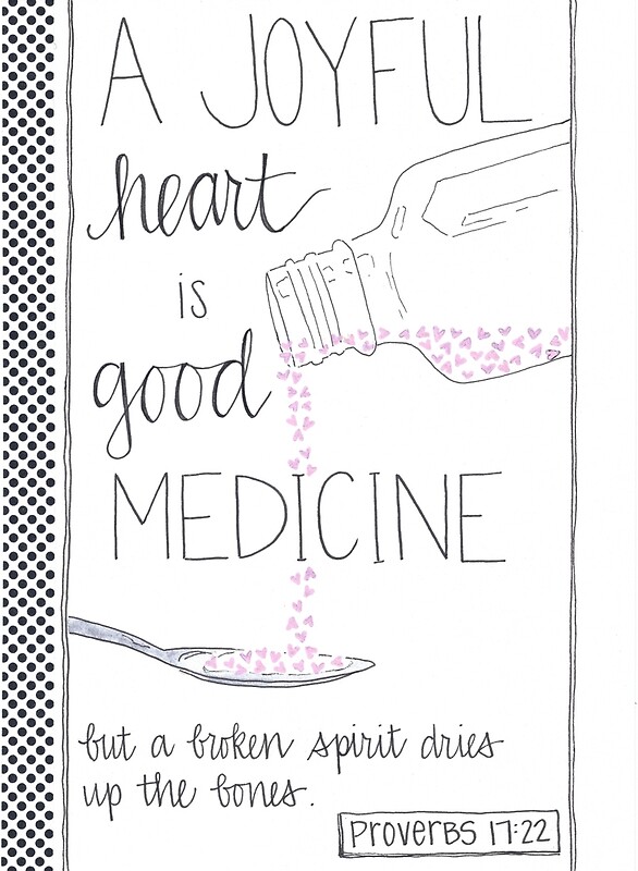 a-joyful-heart-is-good-medicine-posters-by-belovedart-redbubble