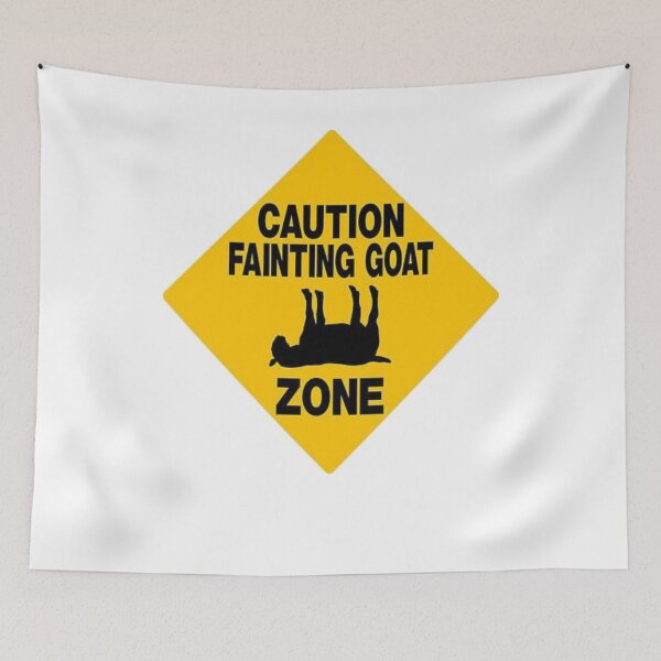 Item preview, Fainting Goat - Cute Goat - Gift For Goat Lovers - Caution Fainting Goat Zone - Goat Owners Gift designed and sold by Galvanized.