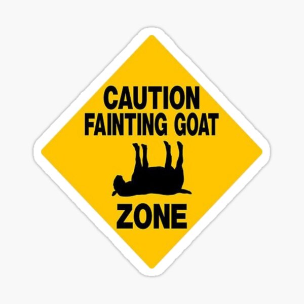 Item preview, Fainting Goat - Cute Goat - Gift For Goat Lovers - Caution Fainting Goat Zone - Goat Owners Gift designed and sold by Galvanized.