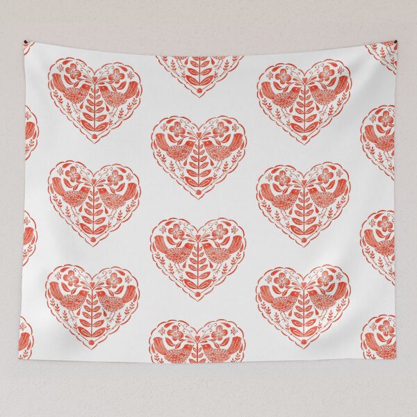 Item preview, Folk Art Heart designed and sold by Theodora Gould.