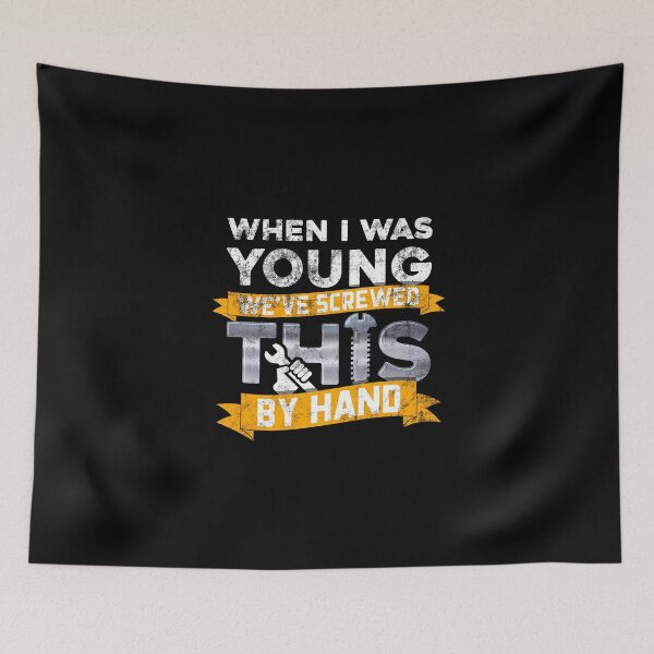Item preview, When i was young i screwed this by hand - crafting designed and sold by bickhofe.