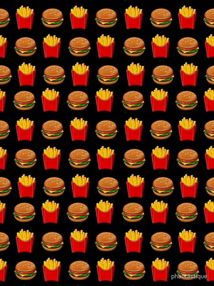 Burger & Fries Emojis by phantastique