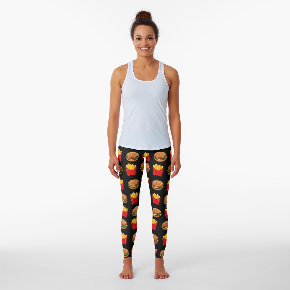 Burger & Fries Emojis Leggings