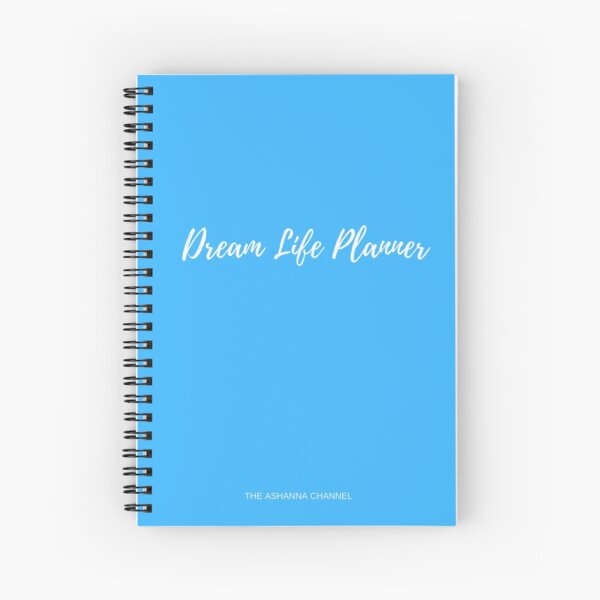 Dream Life Planner Blue Spiral Notebook