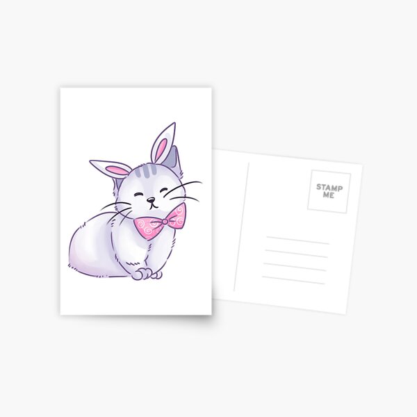 Bunny Cat Postcard