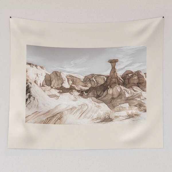Item preview, Utah Toadstool Landscape - Digital Sketch designed and sold by Debra Martz.