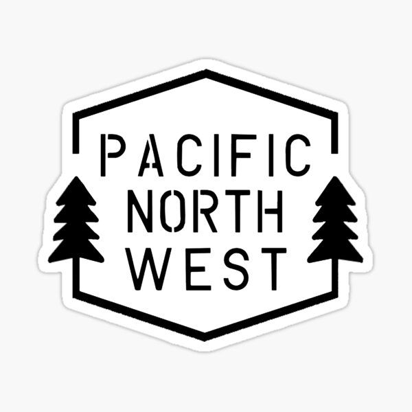 Item preview, PNW Simple Hexagon - Black Trees designed and sold by followleeanne.