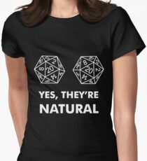 D20 Yes They're Natural Fitted T-Shirt