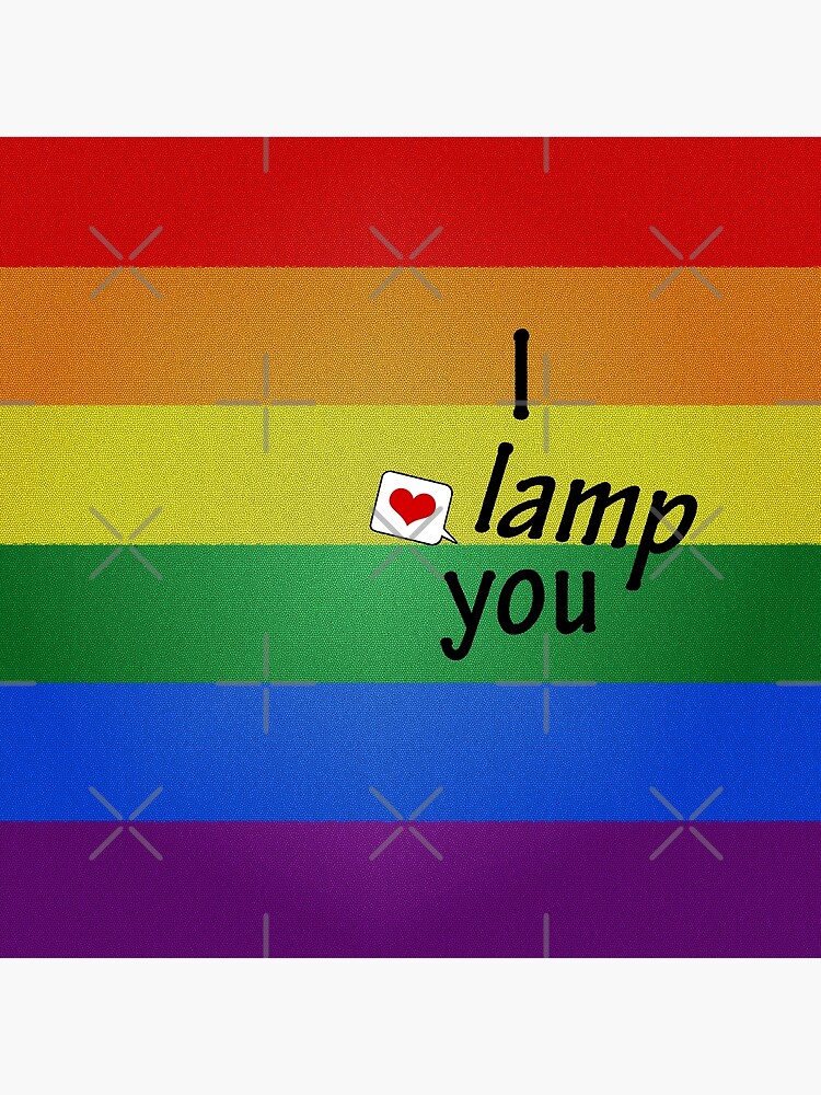 "I *lamp* you " Poster by manuluce Redbubble