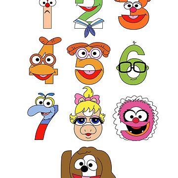 Artwork thumbnail, Muppet Babies Numbers by mbaboon