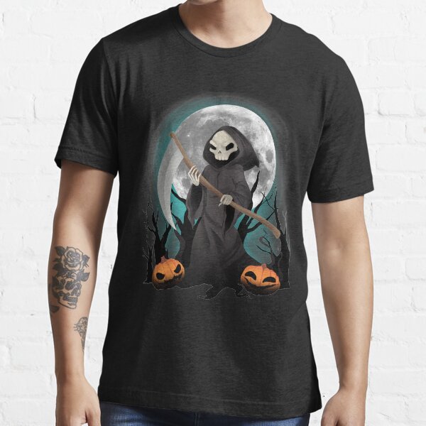 GRIM REAPER MENS T SHIRT TRICK TREAT PARTY rock music heavy metal FANCY DRESS